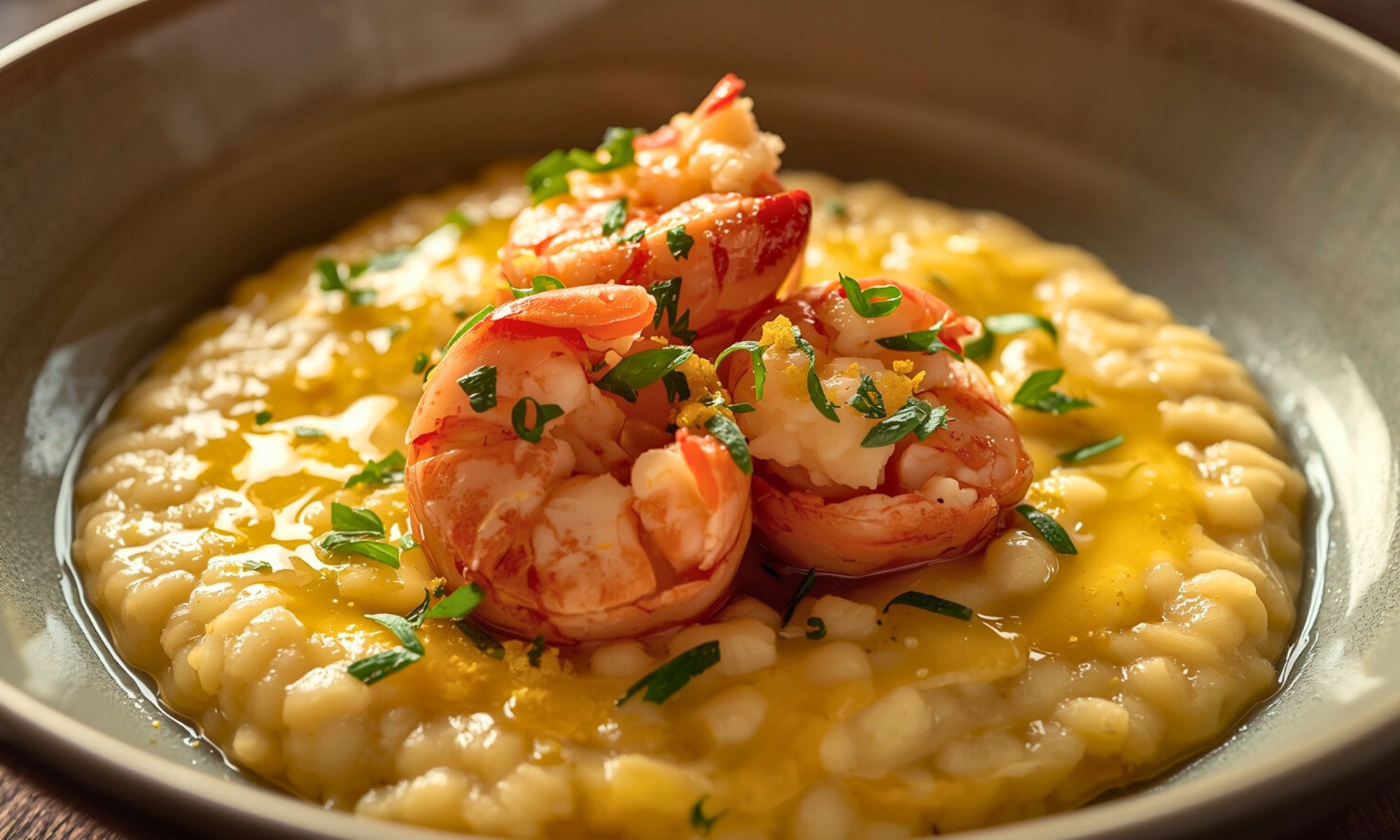 Lemon Butter Lobster Risotto