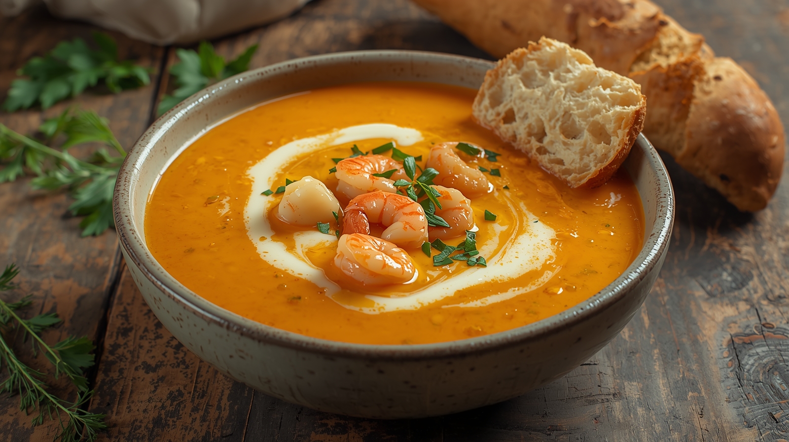 Crab and Shrimp Seafood Bisque