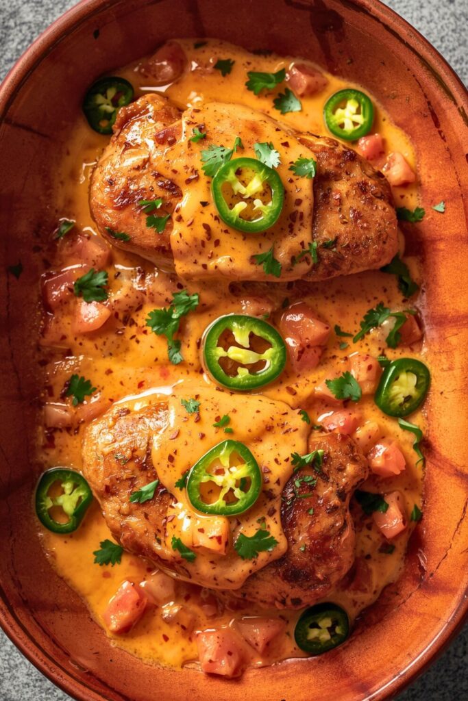 Mexican Chicken With Cheese Sauce