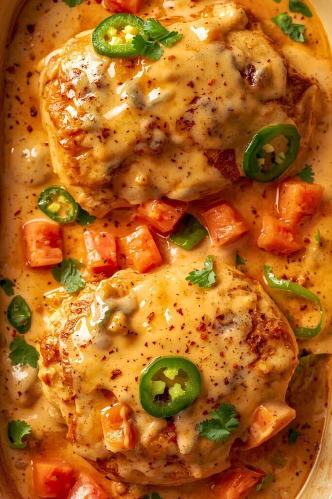 Mexican Chicken With Cheese Sauce