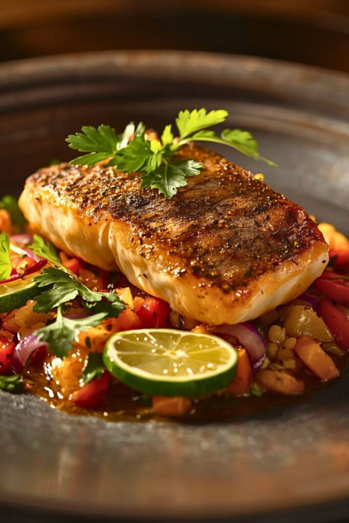 Peruvian Style Saffron Fish