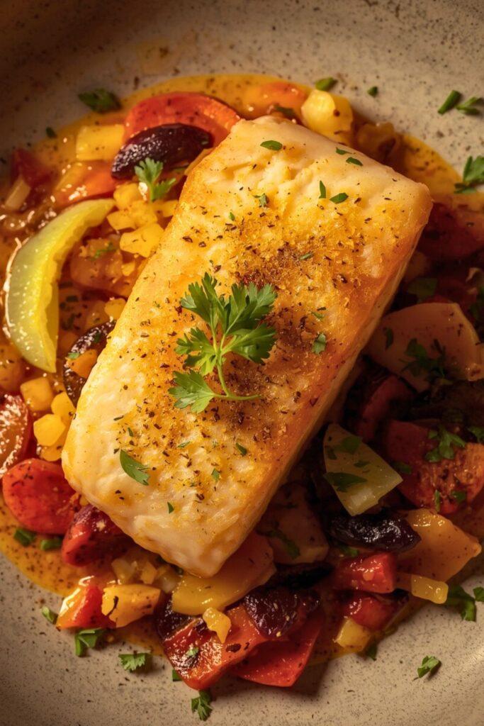 Peruvian Style Saffron Fish