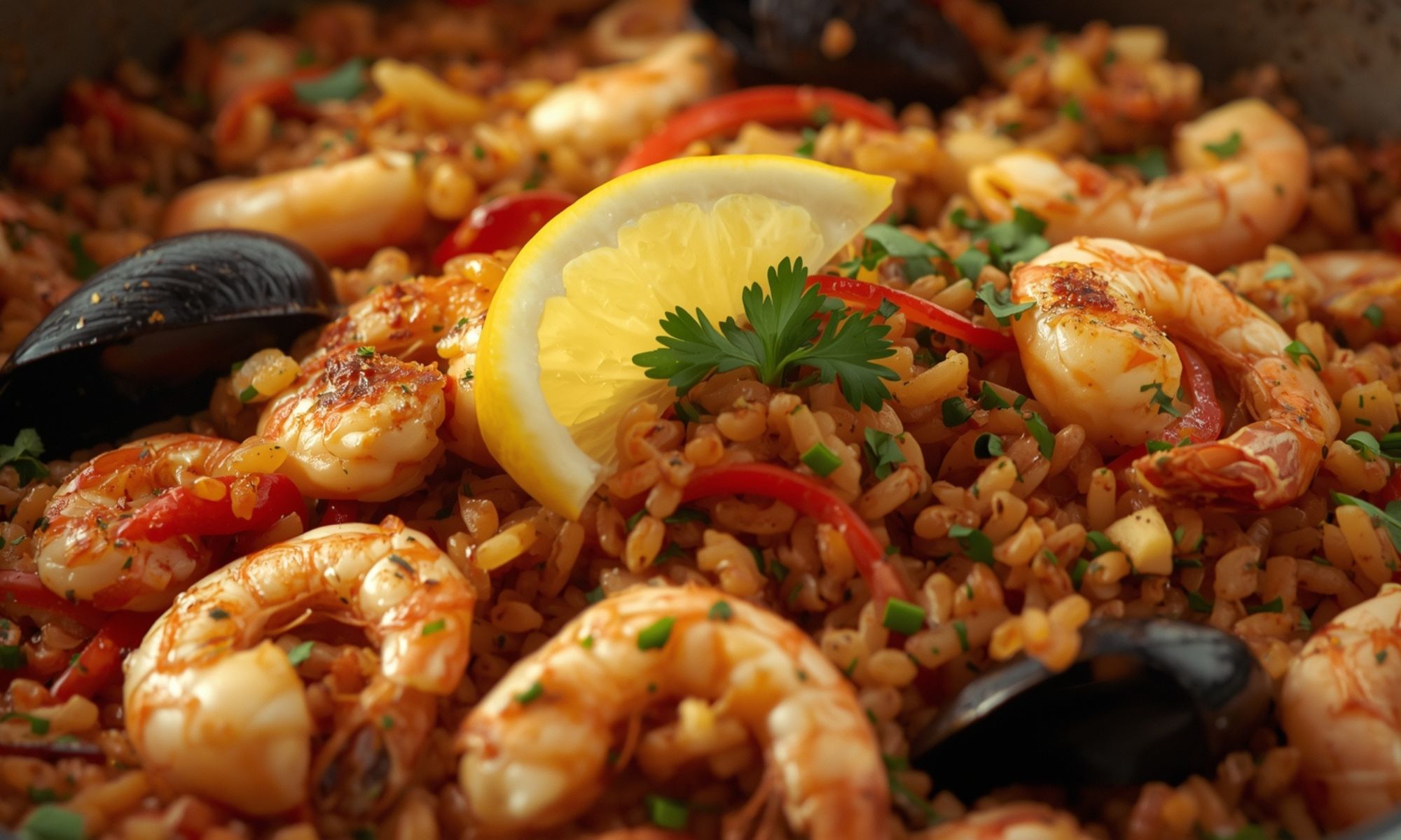 Quick One Pot Seafood Rice