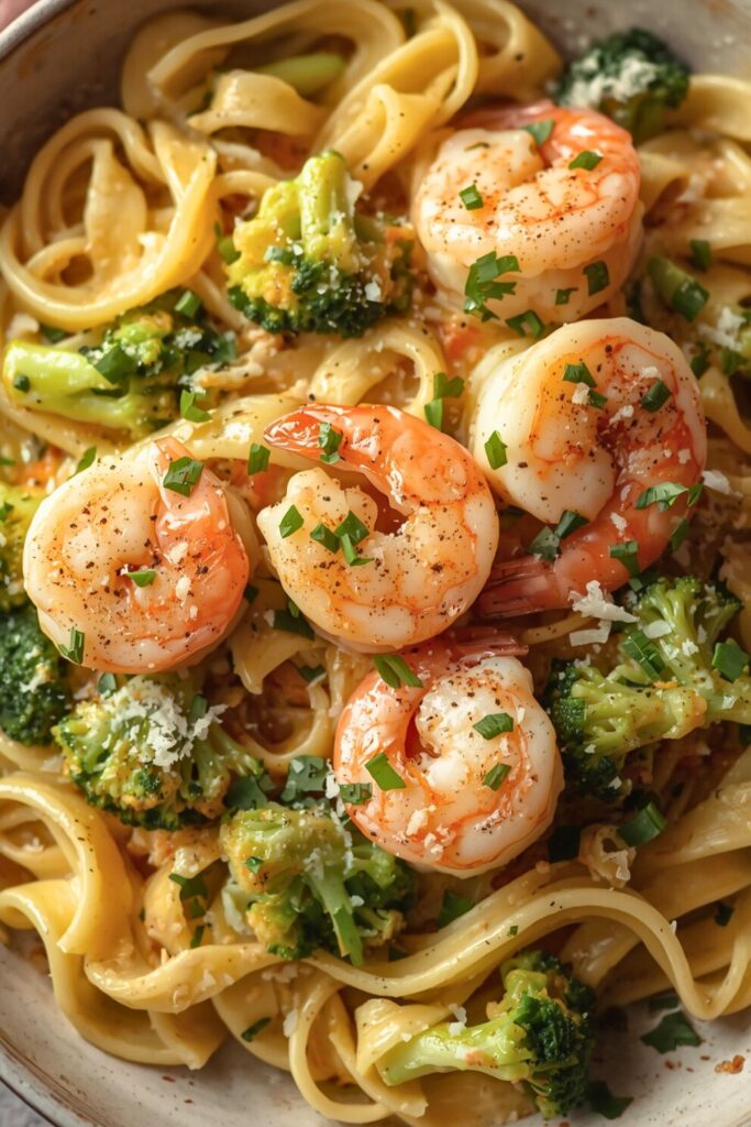 Shrimp Broccoli Alfredo