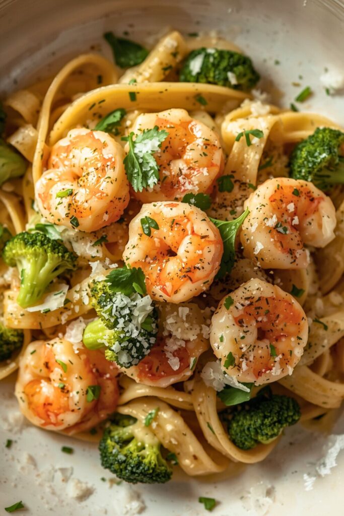 Shrimp Broccoli Alfredo