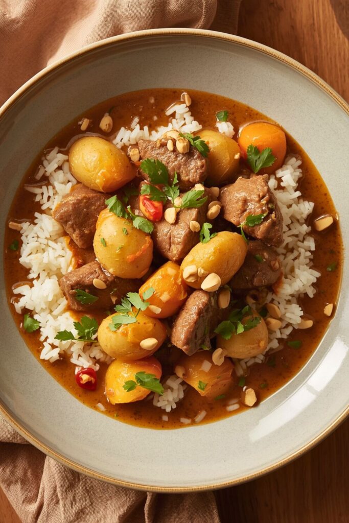 Slow Cooker Beef Massaman Curry