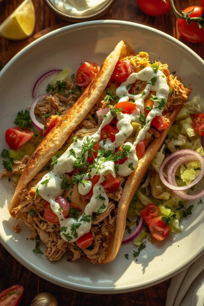 Slow Cooker Chicken Gyros