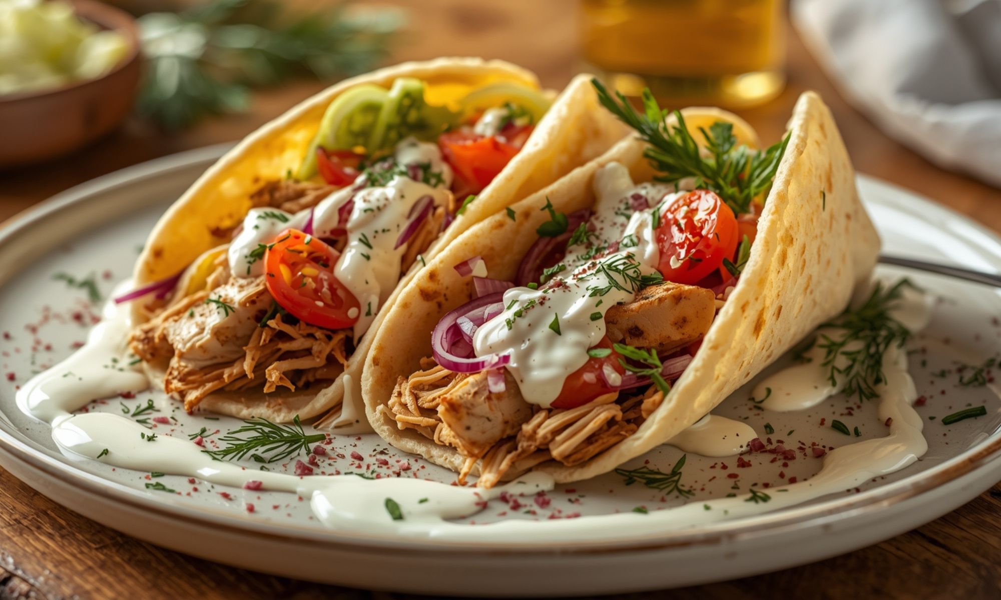 Slow Cooker Chicken Gyros