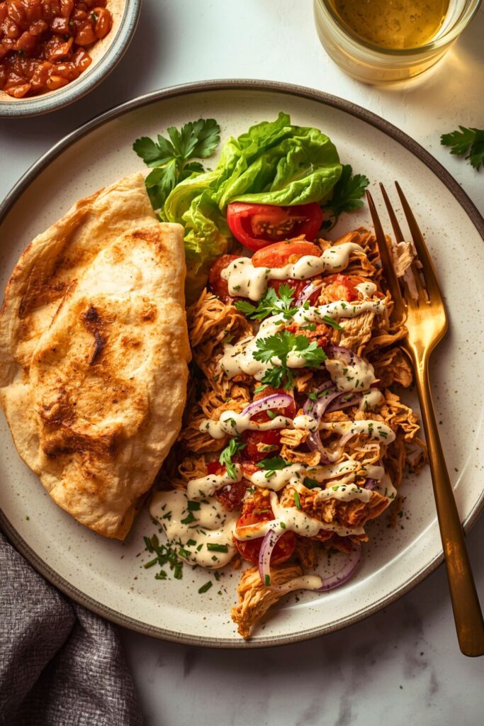 Slow Cooker Chicken Shawarma