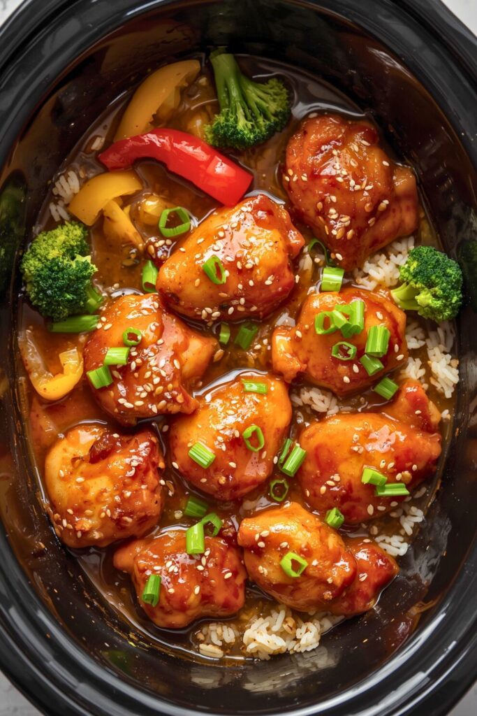 Slow Cooker Honey Garlic Chicken