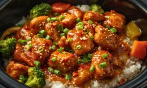 Slow Cooker Honey Garlic Chicken