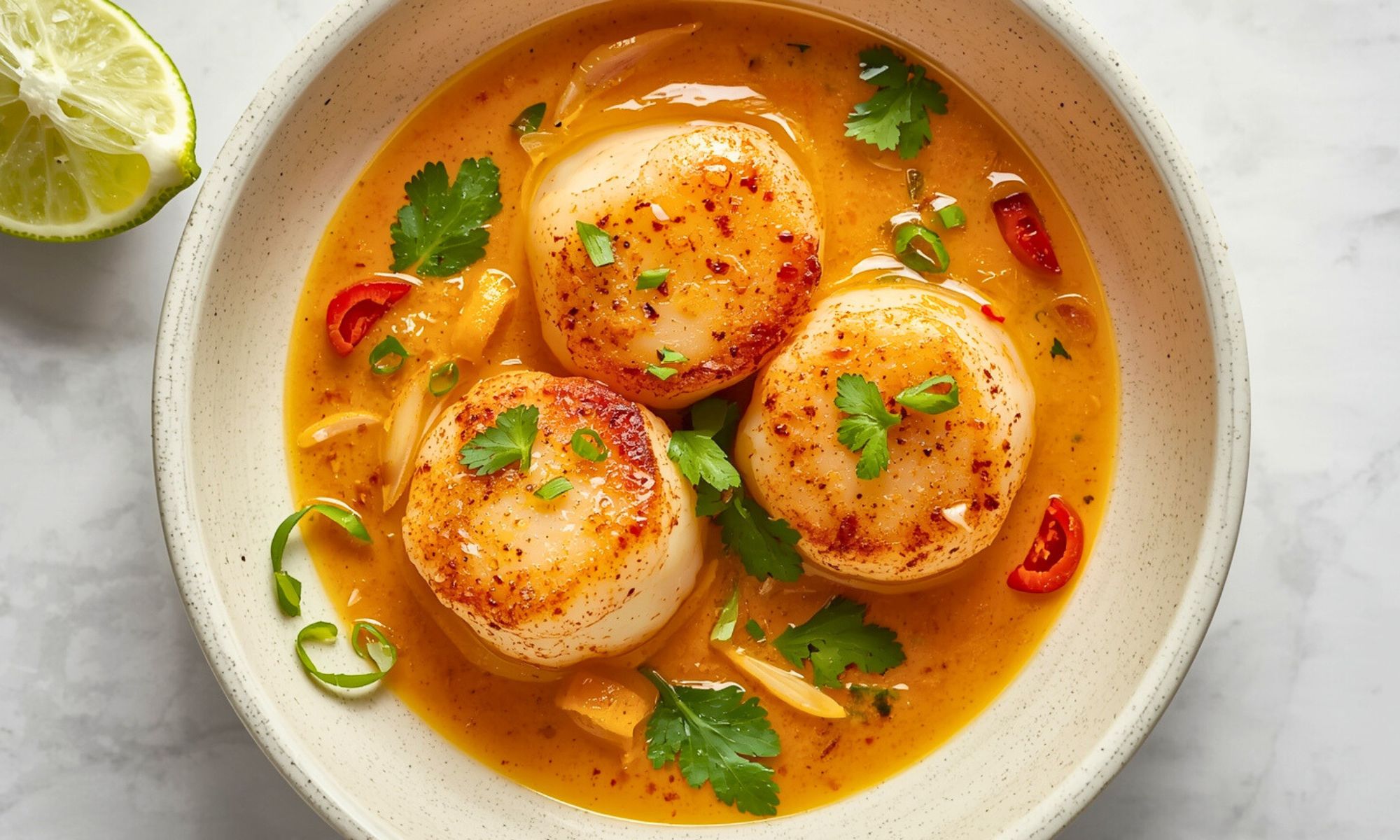Spicy Coconut Curry Scallops: A Simple Recipe