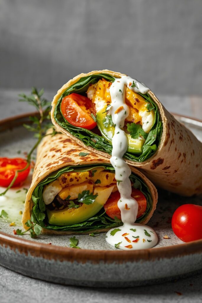 Breakfast Halloumi Wrap