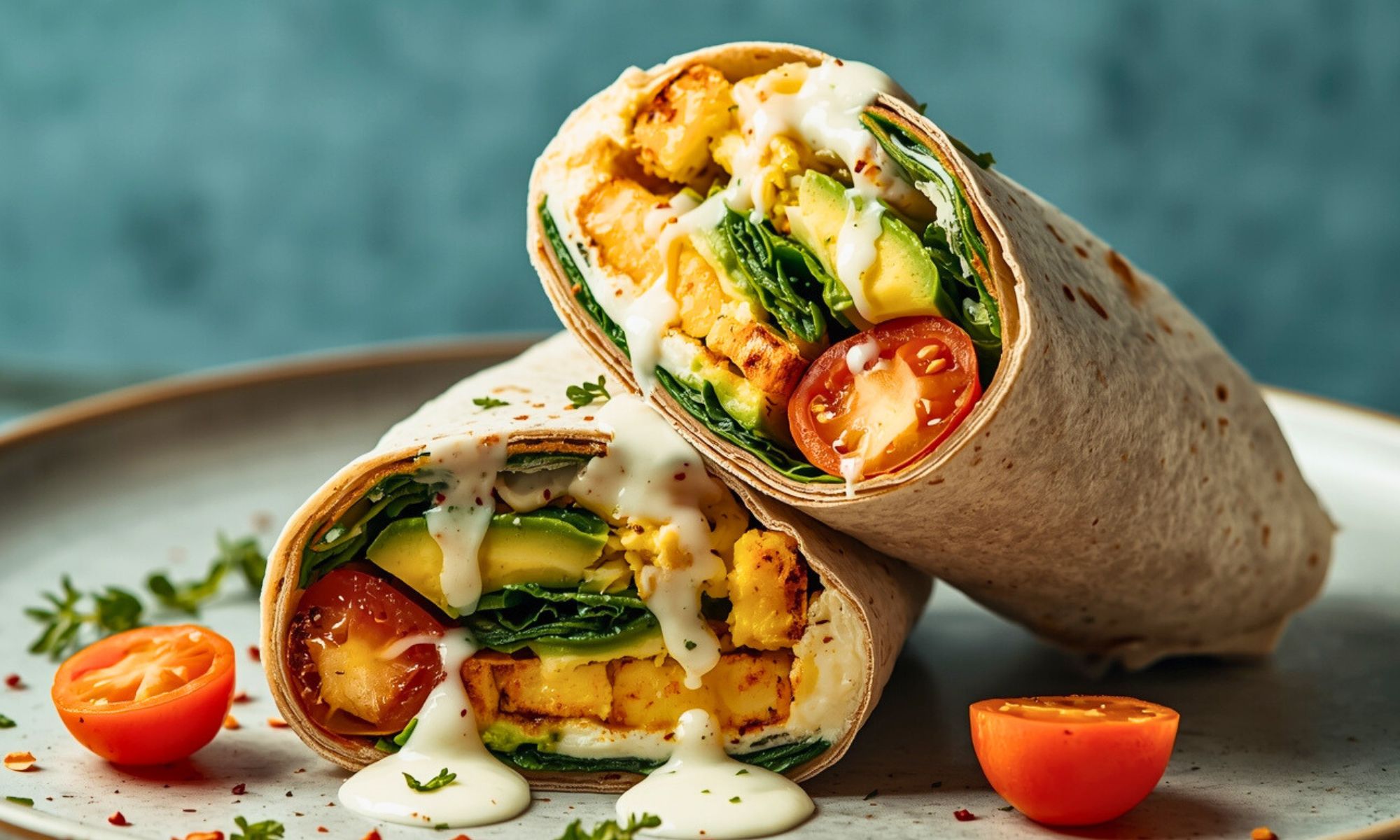 Breakfast Halloumi Wrap