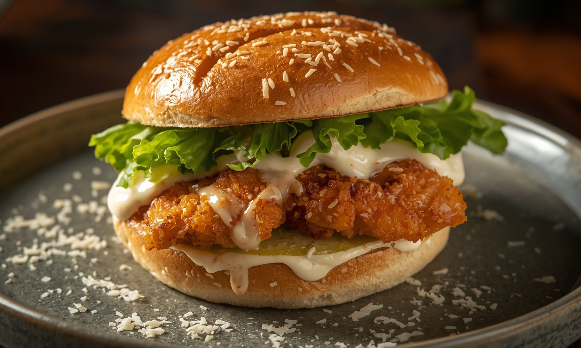 Crispy Chicken Caesar Sandwich