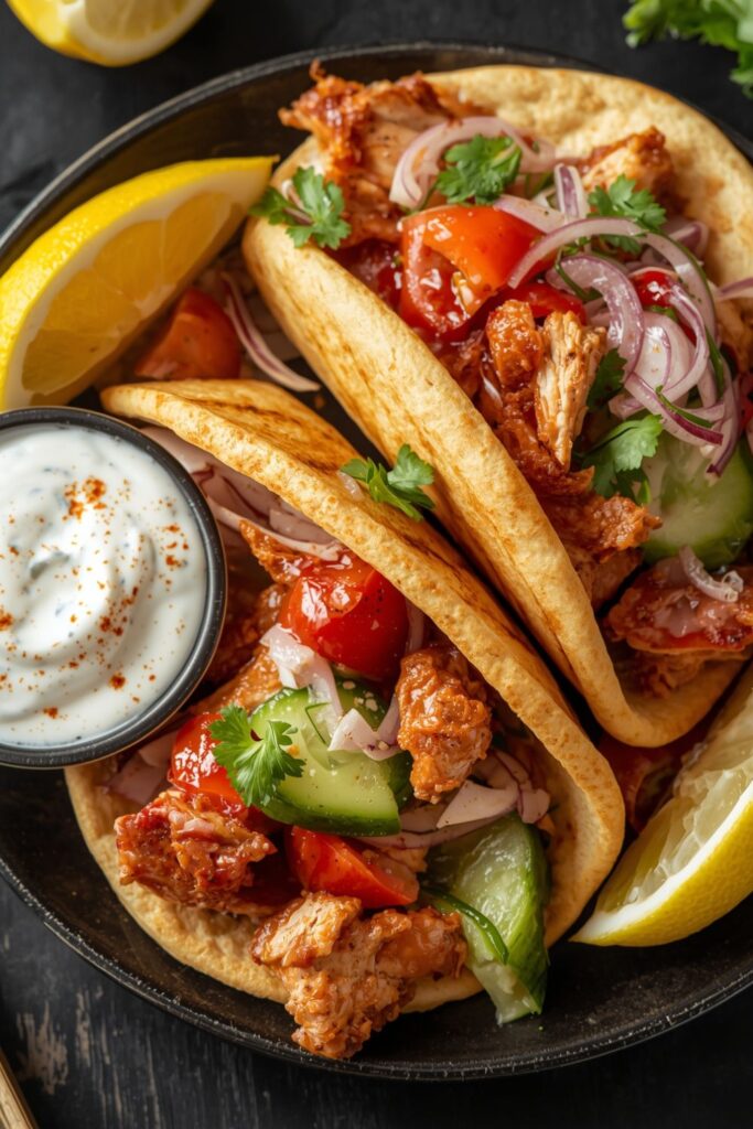 Greek Chicken Gyros