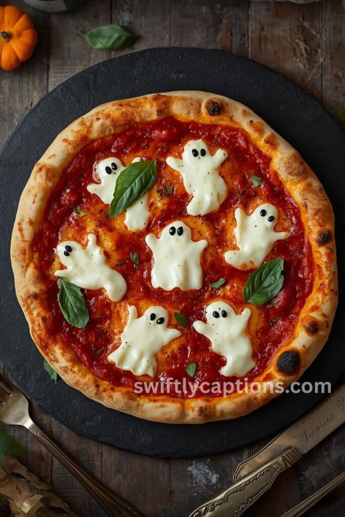 Halloween Ghost Pizza