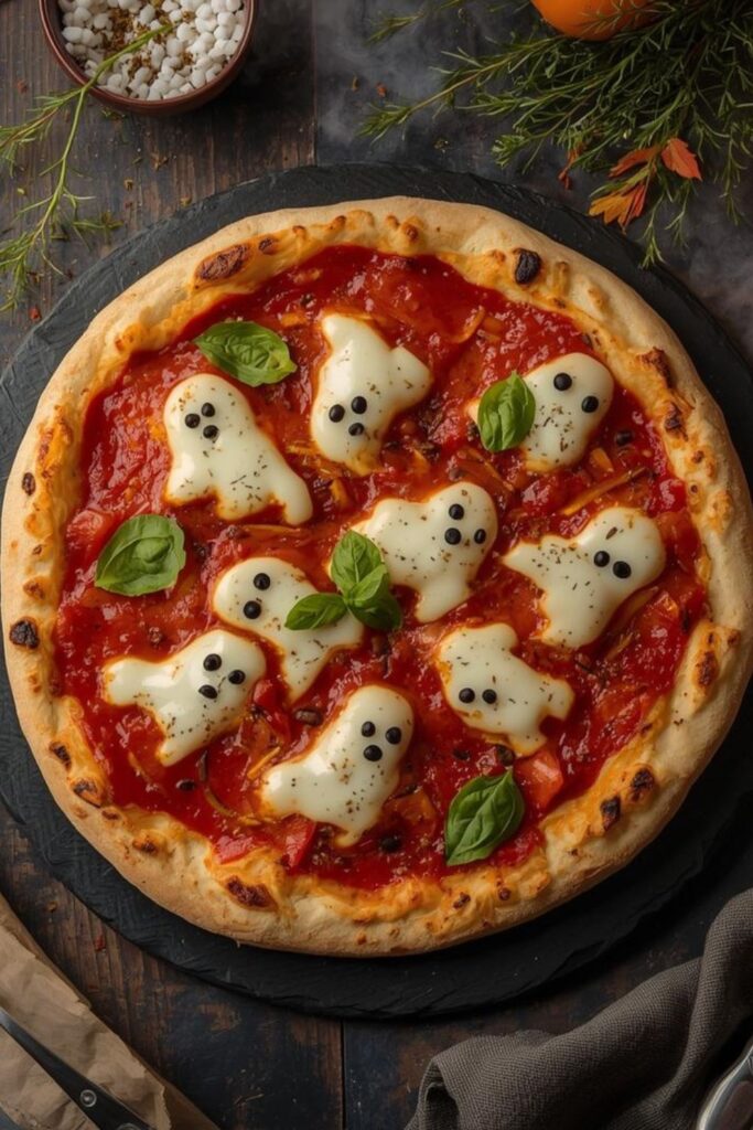 Halloween Ghost Pizza