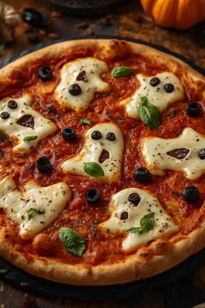 Halloween Ghost Pizza