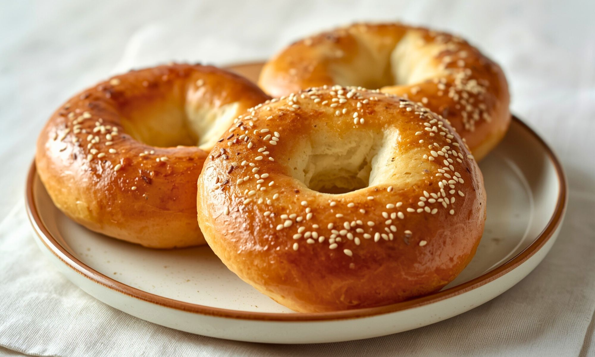 Two Ingredient Air Fryer Bagels